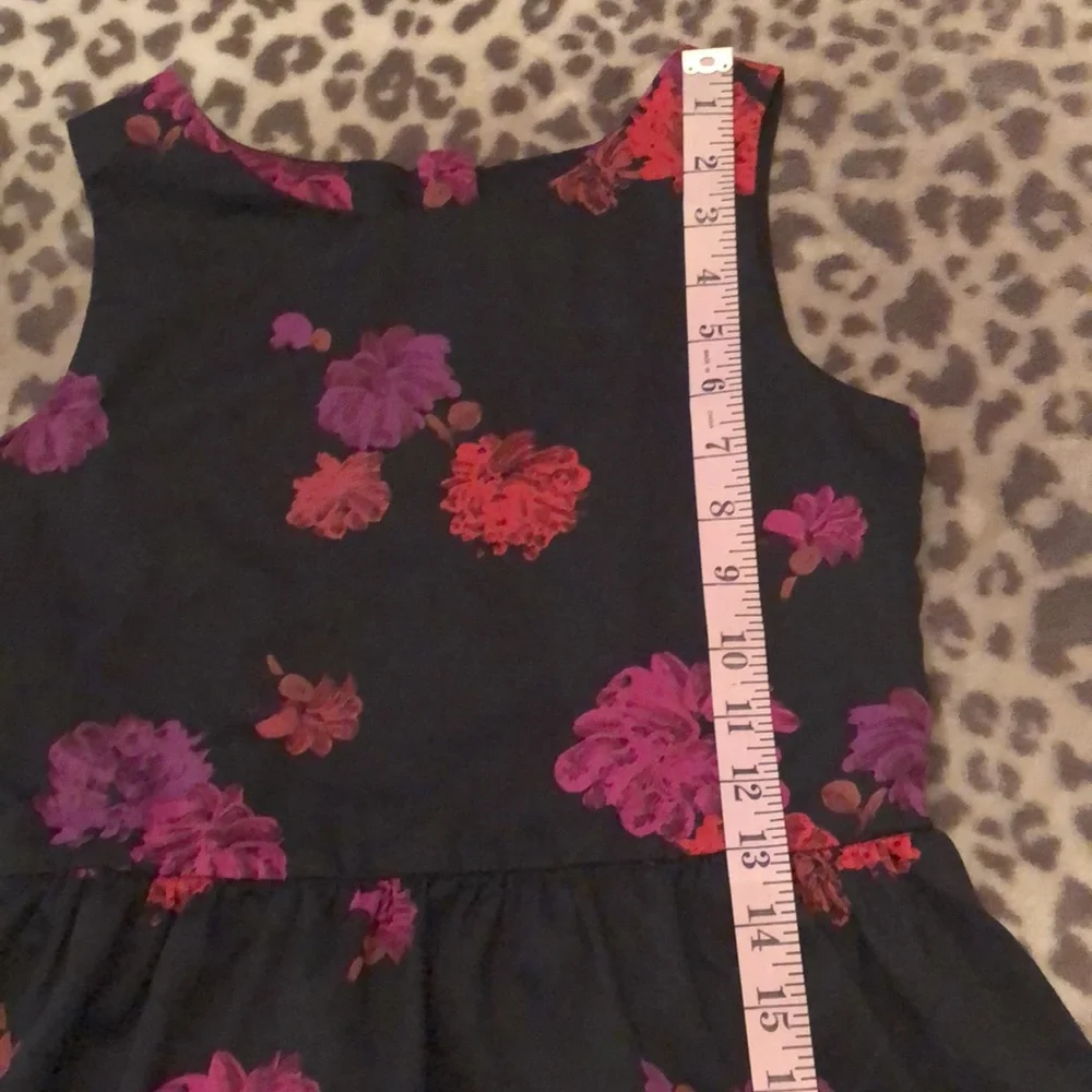 GapKids Floral Dress in Black Size Large 10 Regular Girls